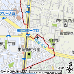 ピザーラ田端店周辺の地図