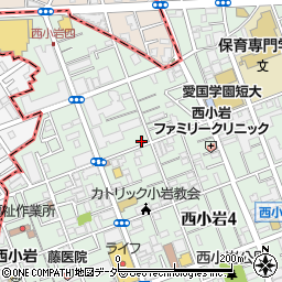 東京都江戸川区西小岩4丁目5-21周辺の地図