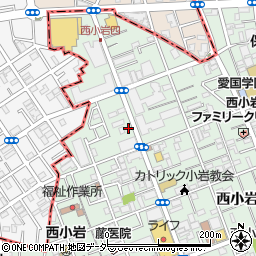 リパーク西小岩３丁目第２駐車場周辺の地図