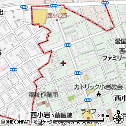 東京都江戸川区西小岩3丁目37周辺の地図