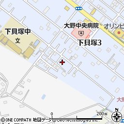 千葉県市川市下貝塚3丁目23周辺の地図