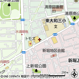 東京都東大和市清原4丁目12周辺の地図