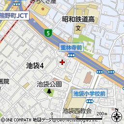 東京都豊島区池袋4丁目33周辺の地図
