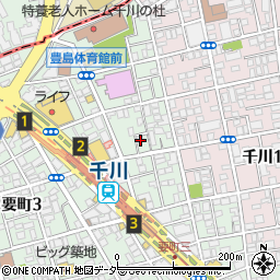 東京都豊島区要町3丁目43-2周辺の地図