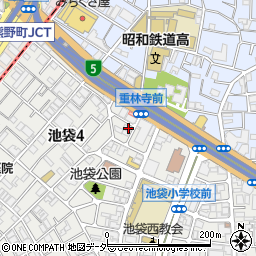 東京都豊島区池袋4丁目33-7周辺の地図