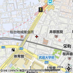東京都練馬区栄町16-5周辺の地図