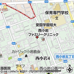 東京都江戸川区西小岩4丁目10-7周辺の地図