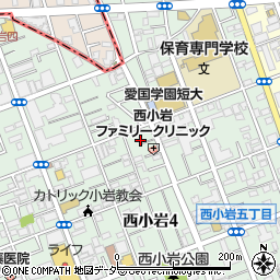 東京都江戸川区西小岩4丁目10-12周辺の地図