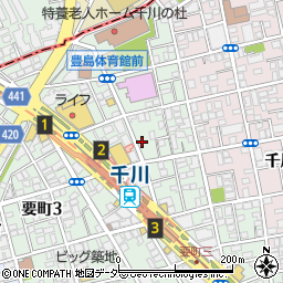 東京都豊島区要町3丁目43-6周辺の地図