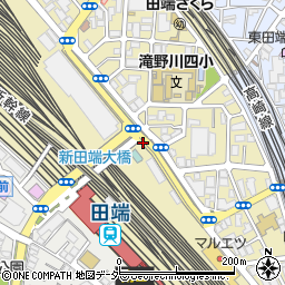 新田端大橋下公衆トイレ周辺の地図