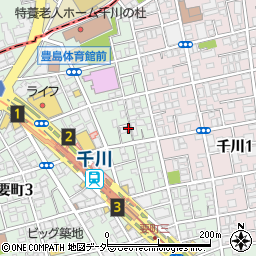 東京都豊島区要町3丁目43-17周辺の地図