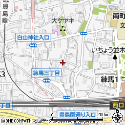 東京都練馬区練馬3丁目20-12周辺の地図