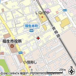 東京都福生市本町周辺の地図