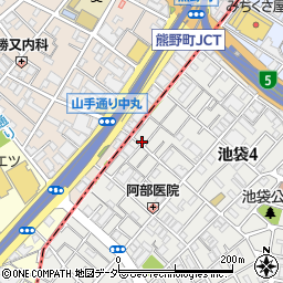 東京都豊島区池袋4丁目12-7周辺の地図