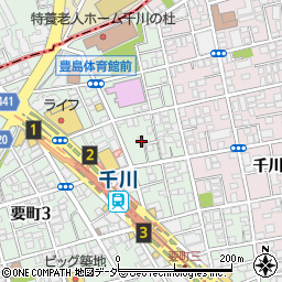 東京都豊島区要町3丁目43-16周辺の地図