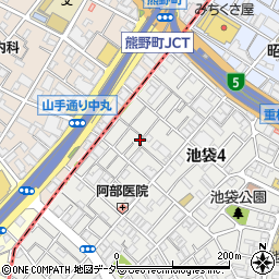 東京都豊島区池袋4丁目12-26周辺の地図