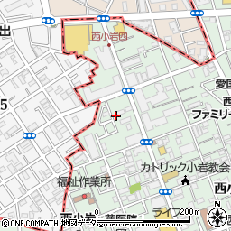東京都江戸川区西小岩3丁目37-2周辺の地図