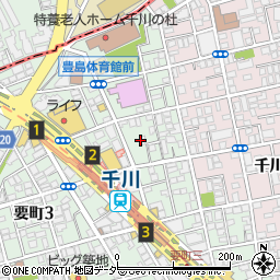 東京都豊島区要町3丁目43周辺の地図