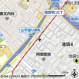 東京都豊島区池袋4丁目12-8周辺の地図