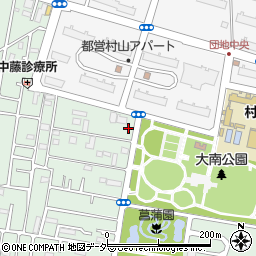 タイムズ武蔵村山大南駐車場周辺の地図
