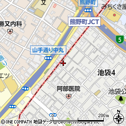 東京都豊島区池袋4丁目12-9周辺の地図