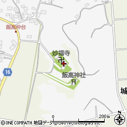 妙見山妙福寺周辺の地図