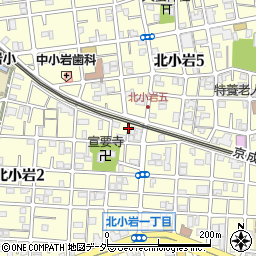 東京都江戸川区北小岩2丁目39周辺の地図