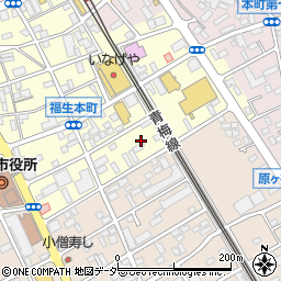東京都福生市本町25-4周辺の地図