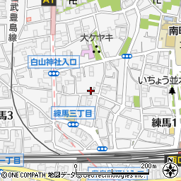 東京都練馬区練馬3丁目21-2周辺の地図