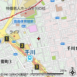 東京都豊島区要町3丁目43-15周辺の地図