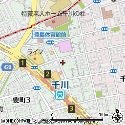 東京都豊島区要町3丁目43-8周辺の地図