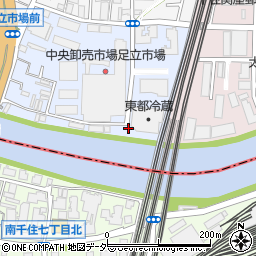 東京都足立区千住橋戸町76周辺の地図