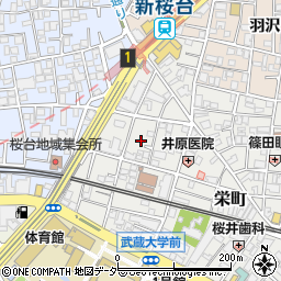 東京都練馬区栄町22周辺の地図
