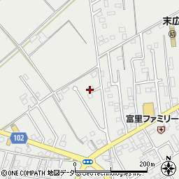 千葉県富里市七栄425周辺の地図