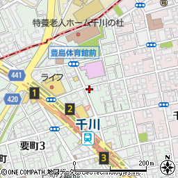 東京都豊島区要町3丁目43-9周辺の地図