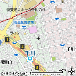 東京都豊島区要町3丁目43-14周辺の地図