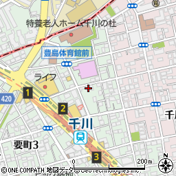東京都豊島区要町3丁目43-11周辺の地図