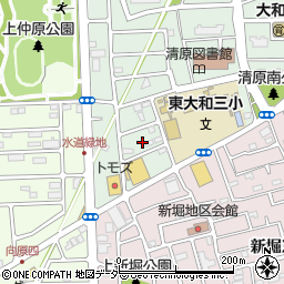 東京都東大和市清原4丁目11周辺の地図