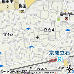 サラダ館立石店周辺の地図