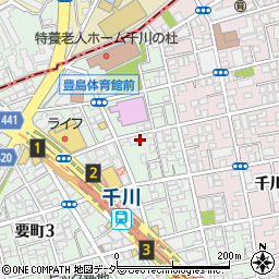 東京都豊島区要町3丁目43-12周辺の地図