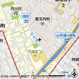 東京都板橋区中丸町24周辺の地図