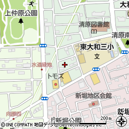 東京都東大和市清原4丁目11-14周辺の地図