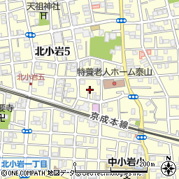 東京都江戸川区北小岩5丁目25周辺の地図