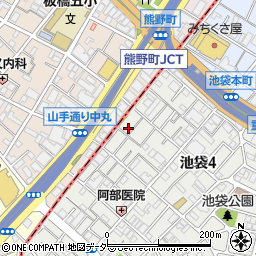 東京都豊島区池袋4丁目12-16周辺の地図