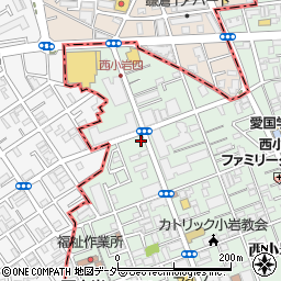 東京都江戸川区西小岩3丁目37-5周辺の地図