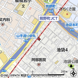 東京都豊島区池袋4丁目12-12周辺の地図