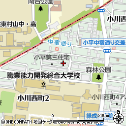 東京学芸大学小平第３住宅５号棟周辺の地図