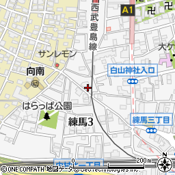 東京都練馬区練馬3丁目26-2周辺の地図