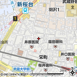 東京都練馬区栄町44周辺の地図