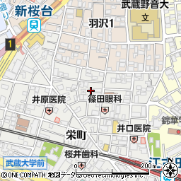 東京都練馬区栄町43周辺の地図